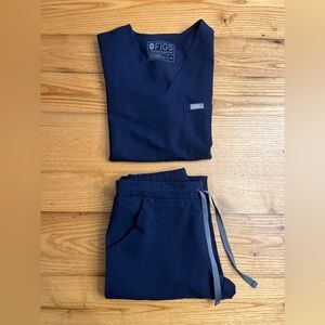 XXS Navy Blue Figs Set